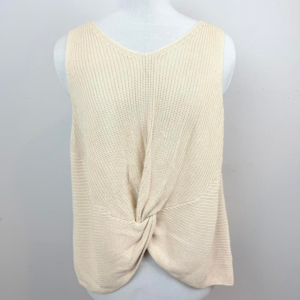 Cream Knit Tank Top